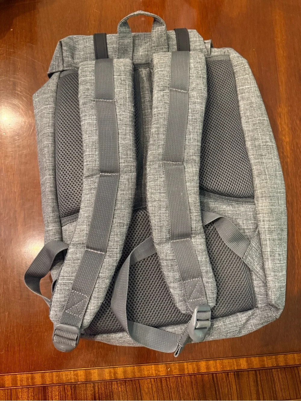 Herschel Supply Company Grey Heather Canvas Backpack with Black Straps